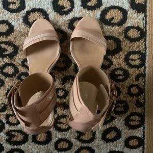 Nine West Nude Strap Heel